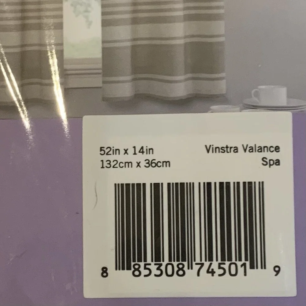 Vue Window Solutions Vinstra Valance Rod Pocket One New In Package Spa Green